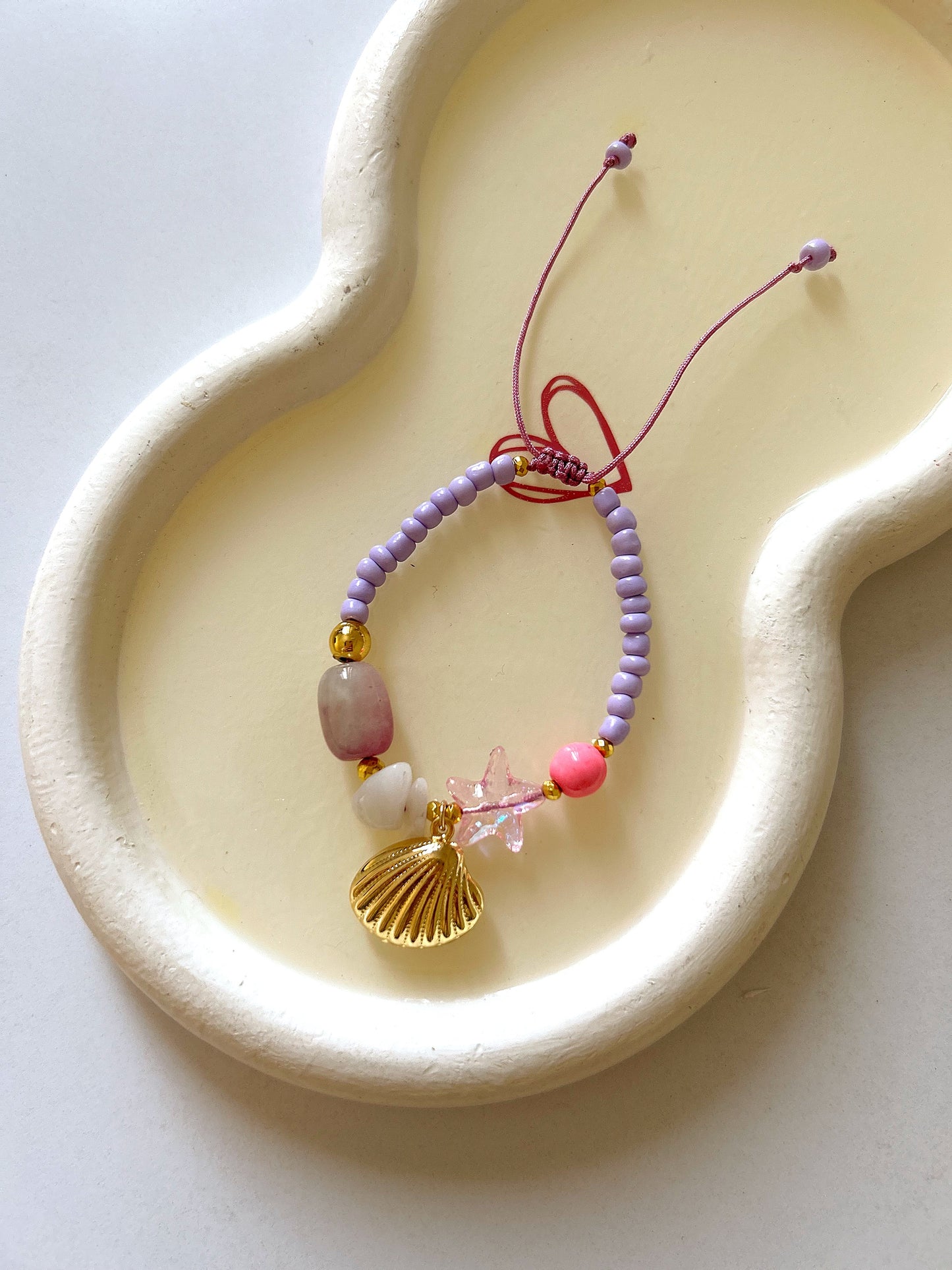 Golden shell bracelet