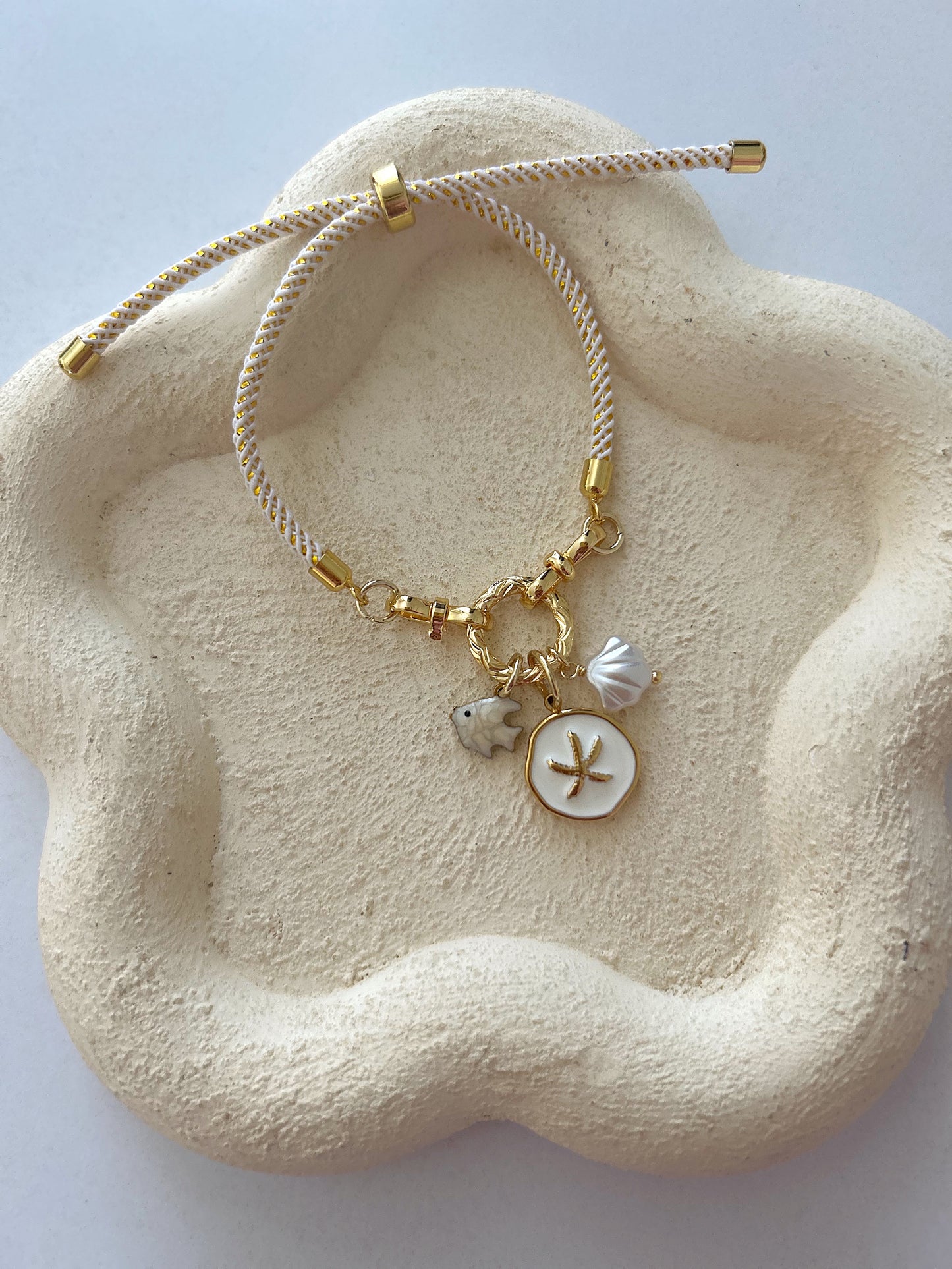 White charms bracelet