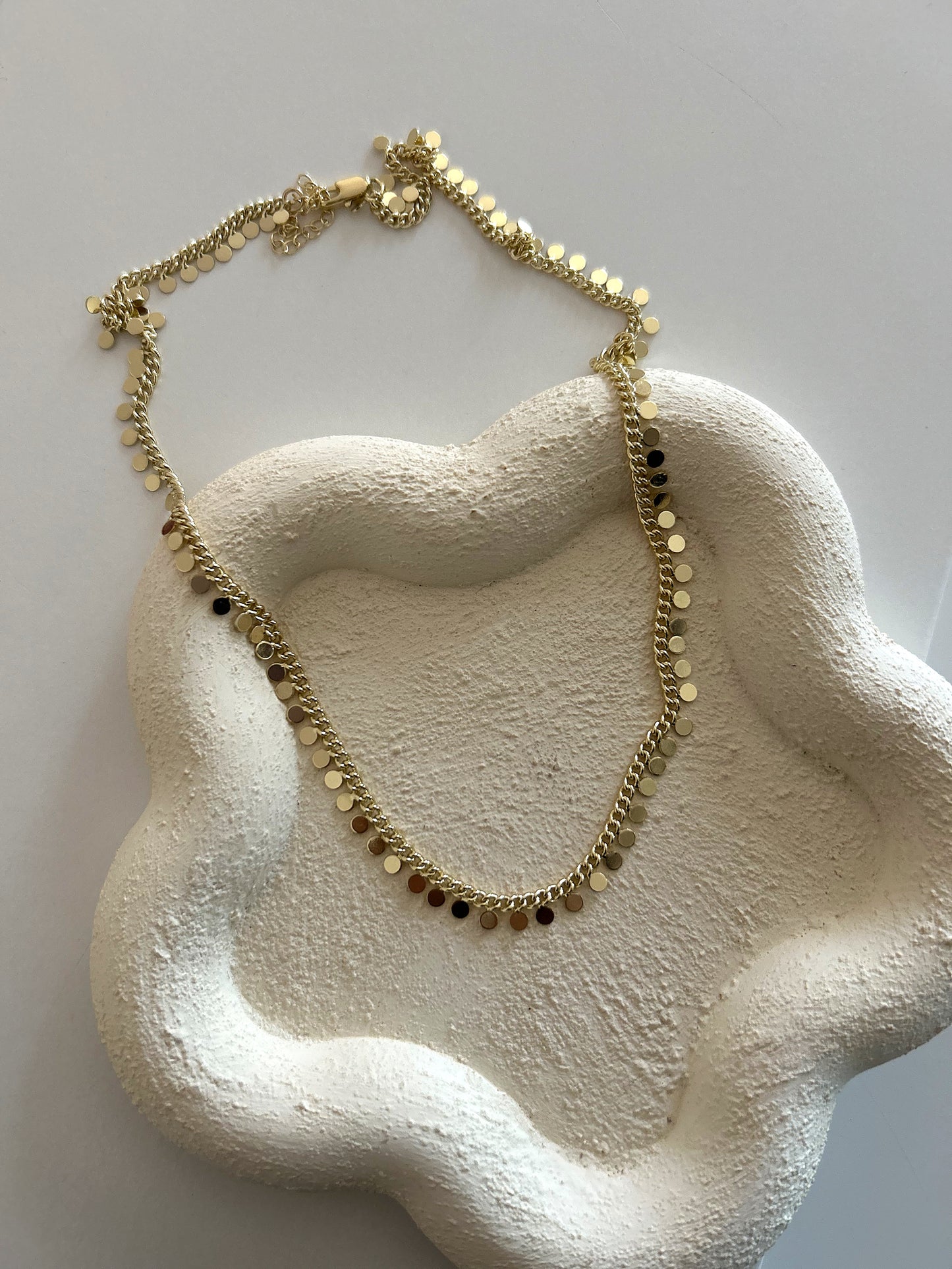 Moon golden necklace