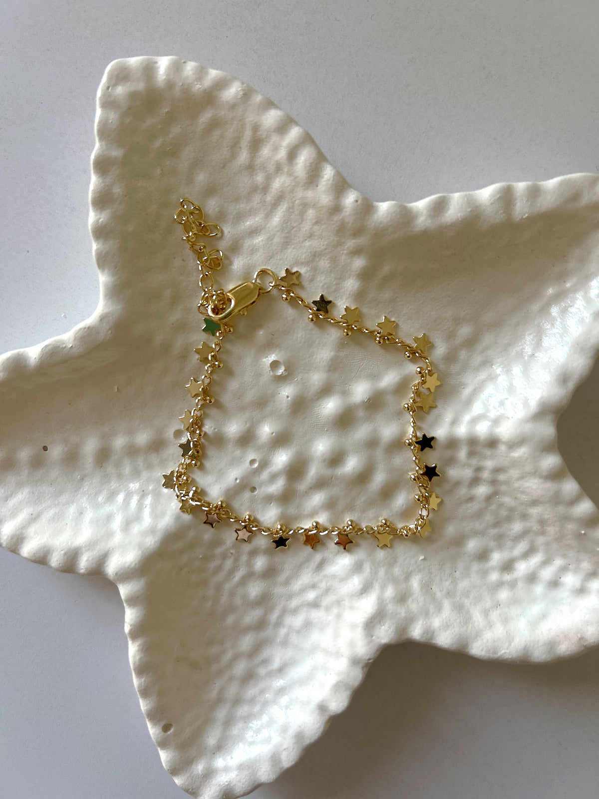 Gold starry bracelet