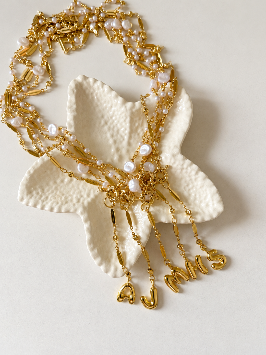Mixed letters necklace