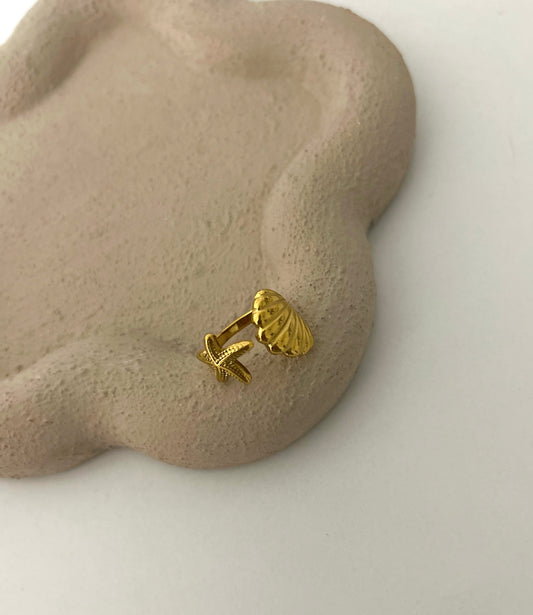 Star&shell ring