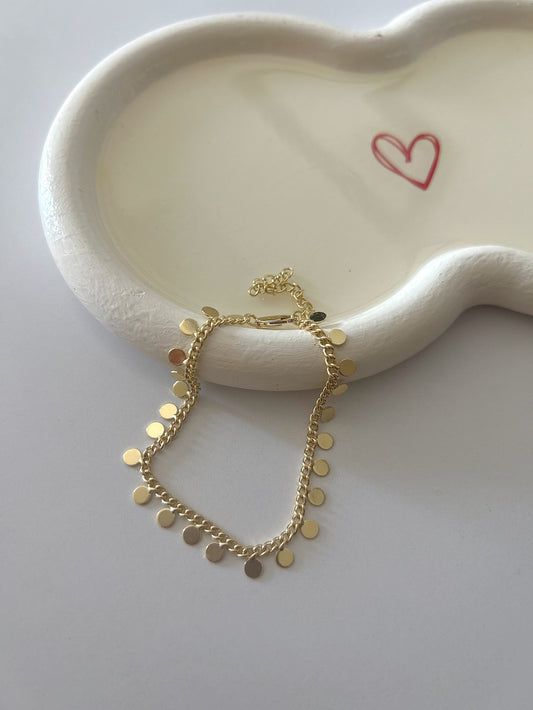 Golden moon bracelet