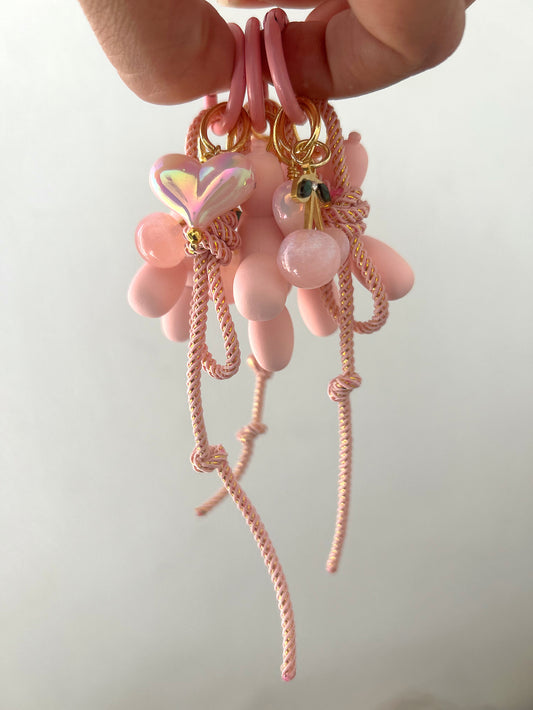 Pink chain with pink cherry