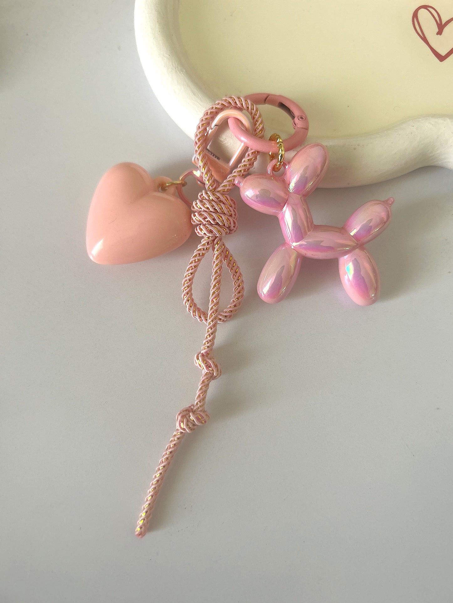 Pink heart bestie bag