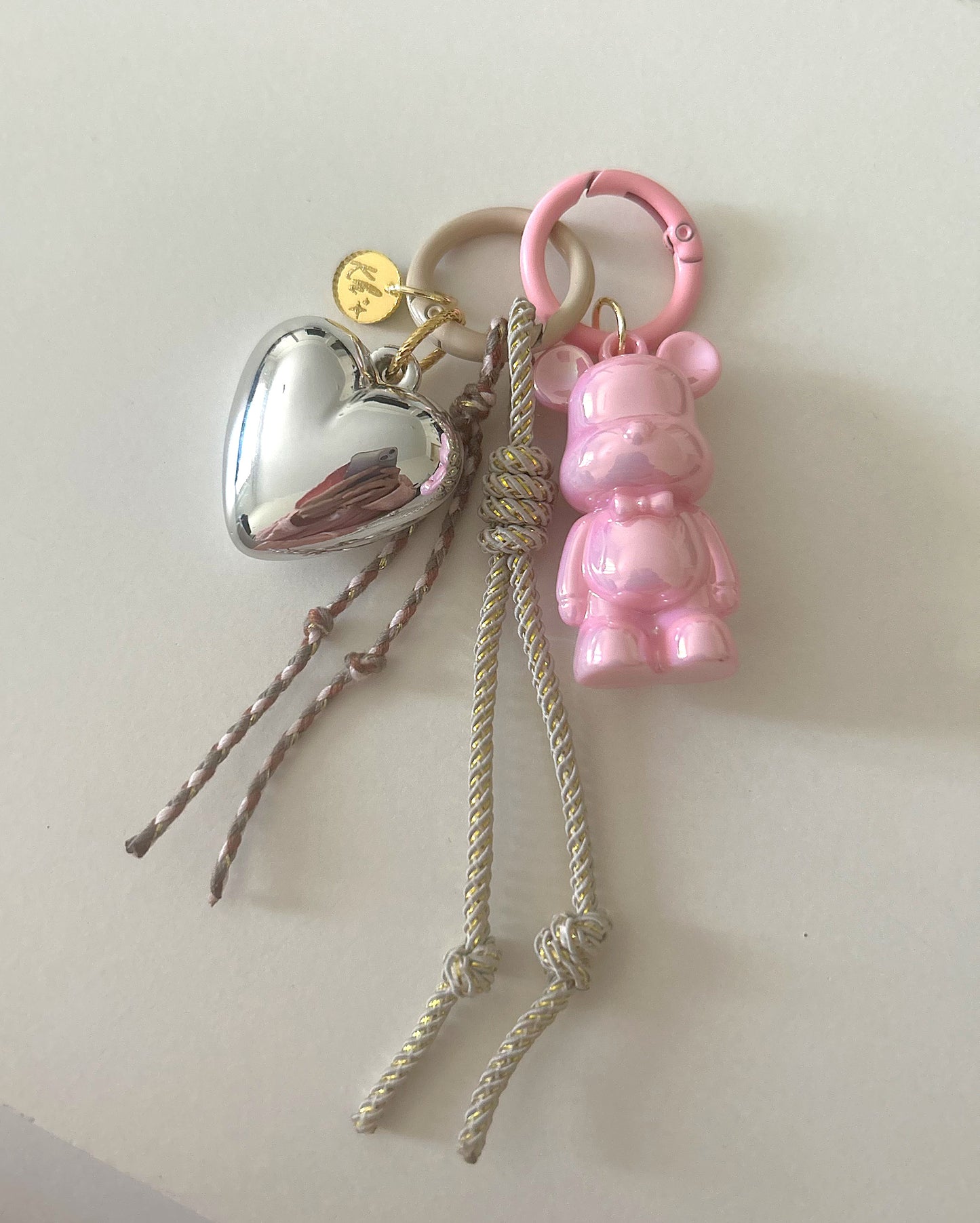 Bestie bag with (silver heart)