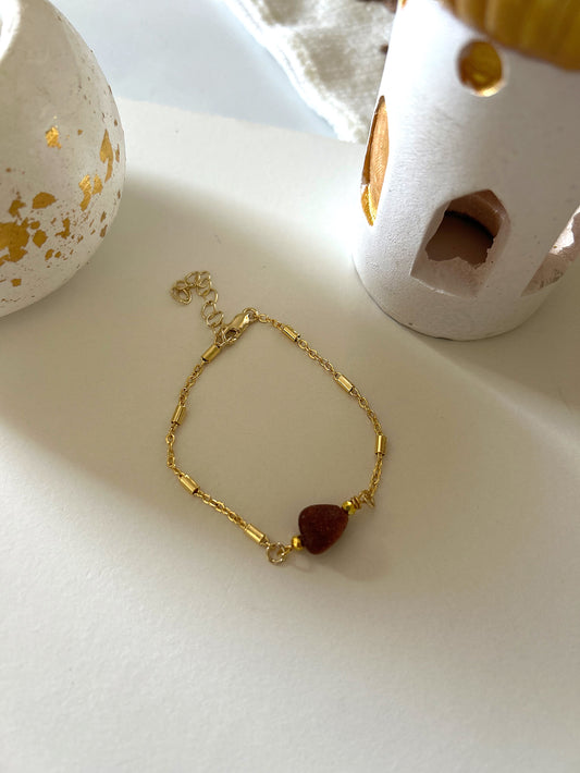 Brown stone bracelet