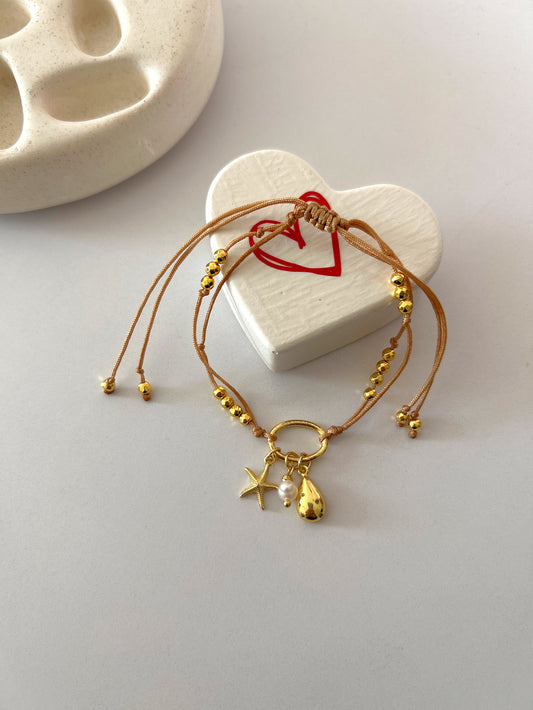 Star&pearl bracelet