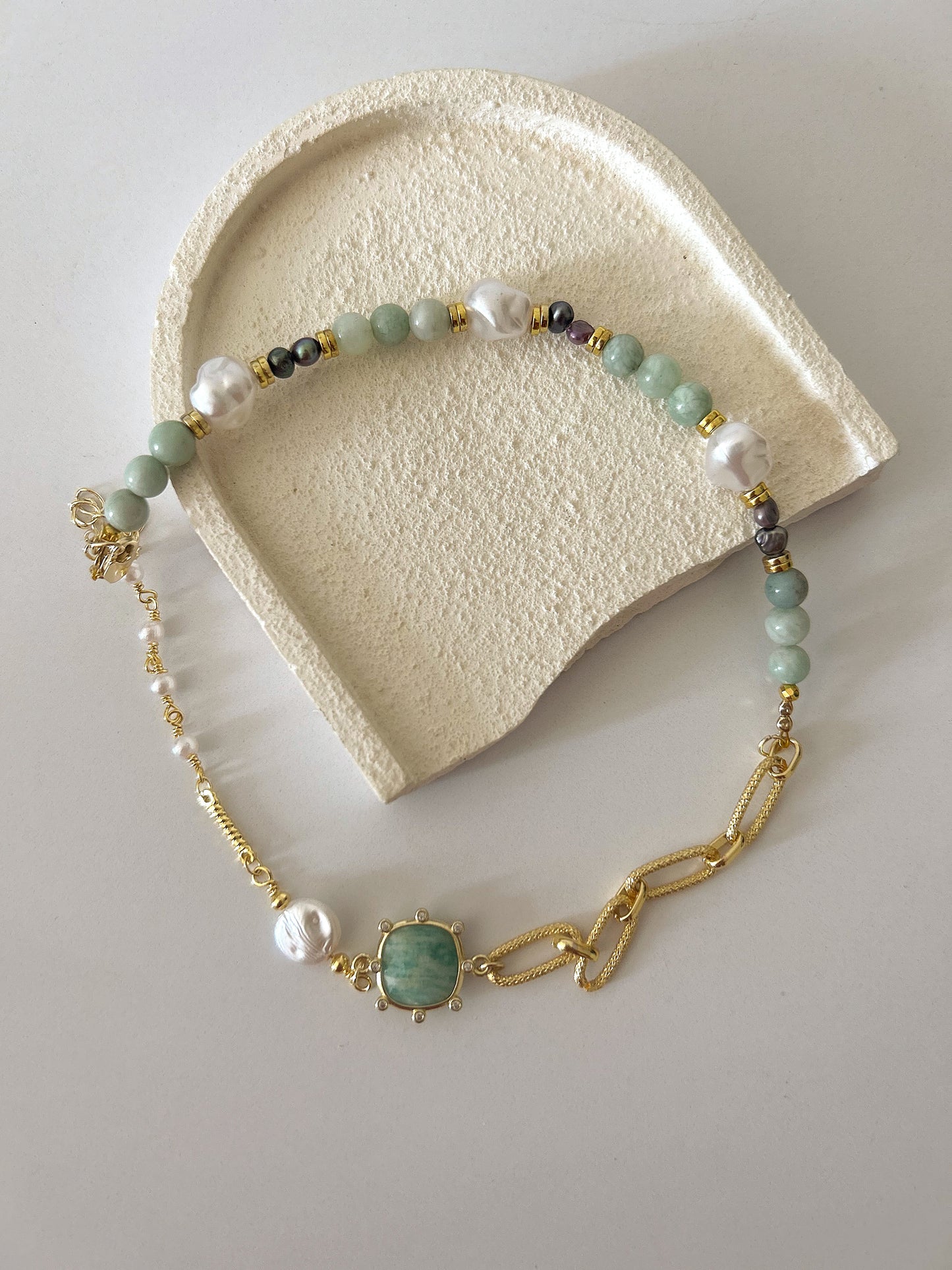 2 layers bracelet (mint stone)
