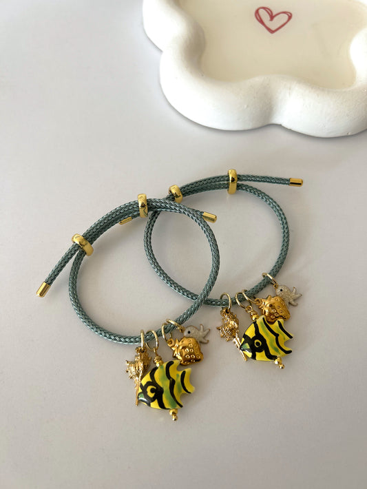 Yellow fish bracelet