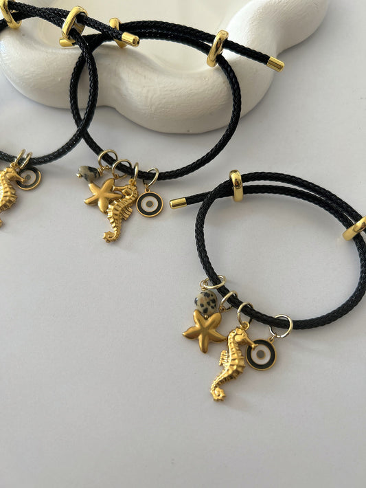 Black summer bracelet