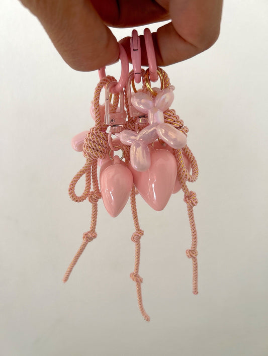 Pink heart bestie bag